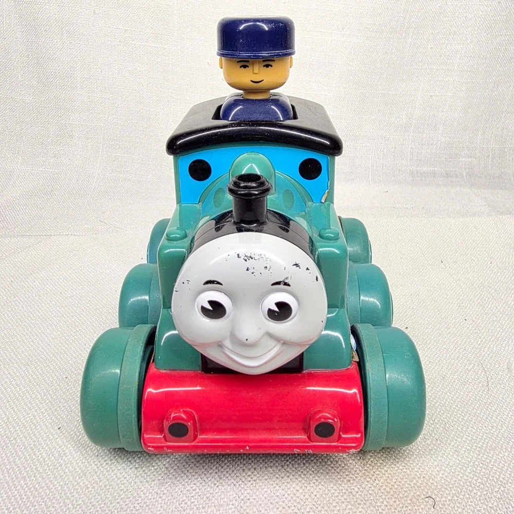Thomas & Friends‎ Train Toy Vintage Blue Vintage Conductor Push Along Engine